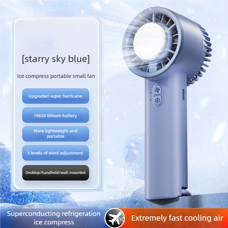 Ice Cooling Handheld Fan